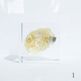Yellow fluorite(2.0in cube)