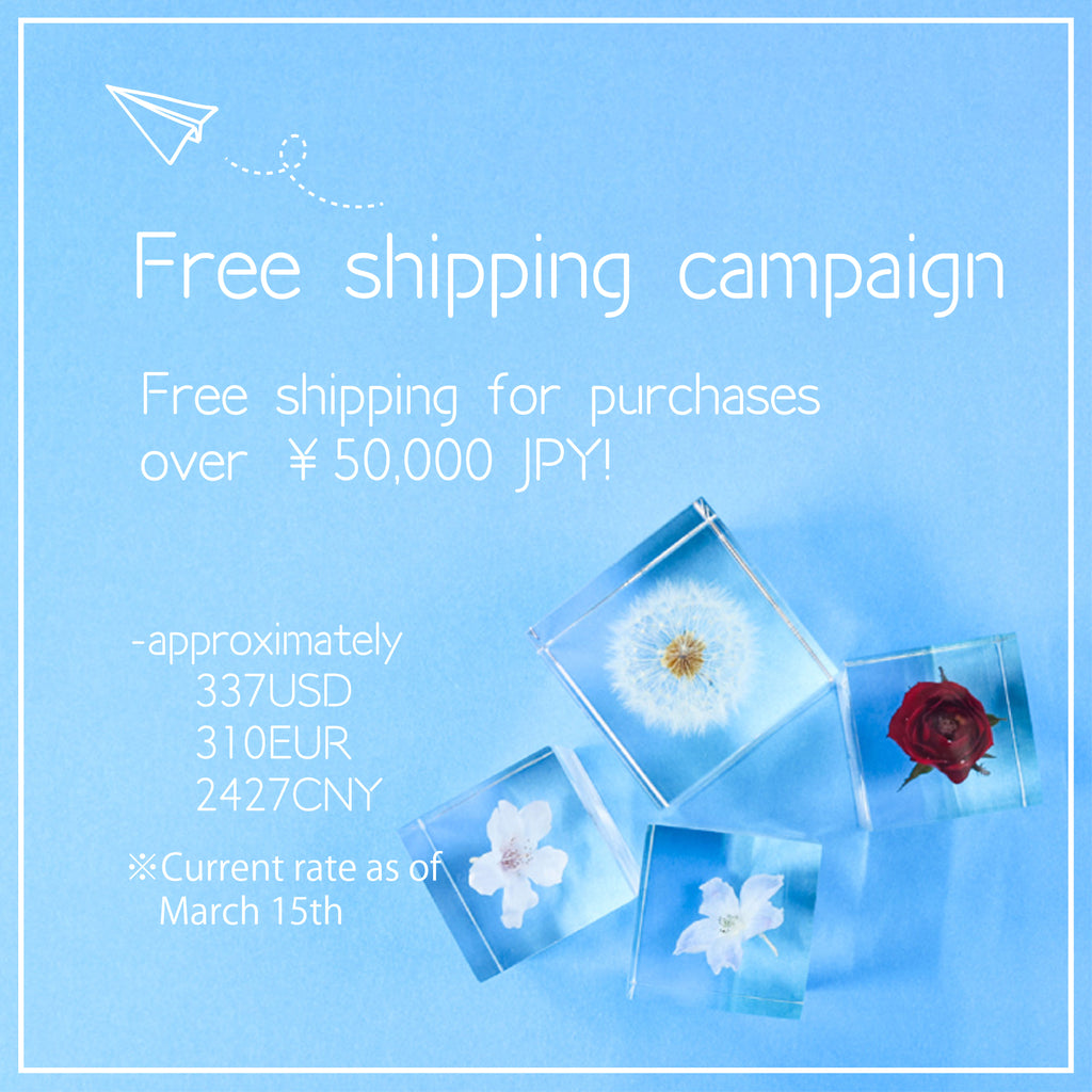 Free shipping campaign starts!