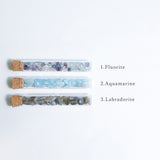 【Set of 3】 Gemstone chips  in a test tubes (your own choice)