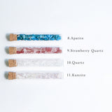 【Set of 3】 Gemstone chips  in a test tubes (your own choice)