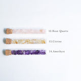 【Set of 3】 Gemstone chips  in a test tubes (your own choice)