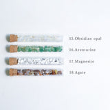 【Set of 3】 Gemstone chips  in a test tubes (your own choice)