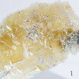 Yellow fluorite(2.0in cube)